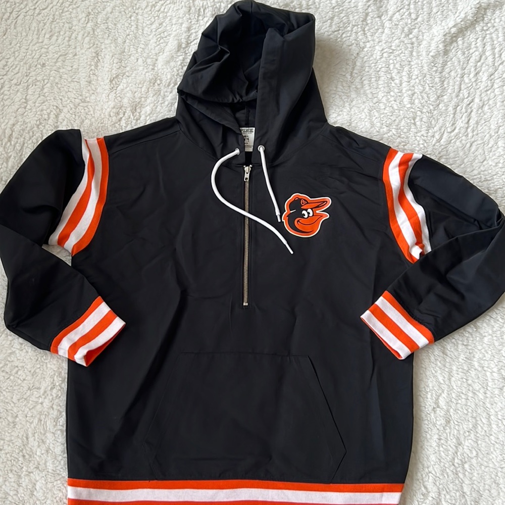 VS Pink orioles quarter zip wind breaker